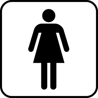 Female Symbol Restroom Sign PNG