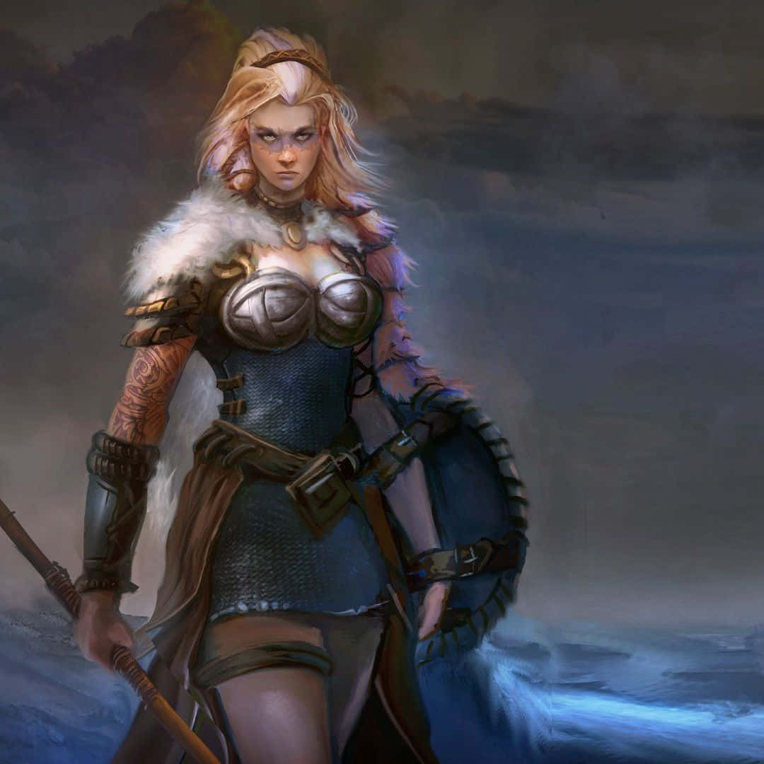 Defending the northern coasts - bold female Viking warriors.
