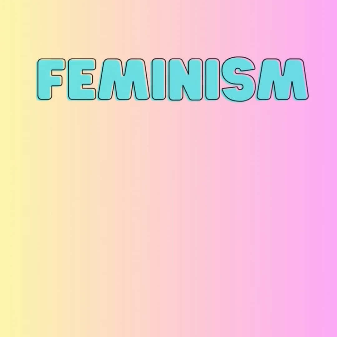 Feminism Gradient Background Wallpaper