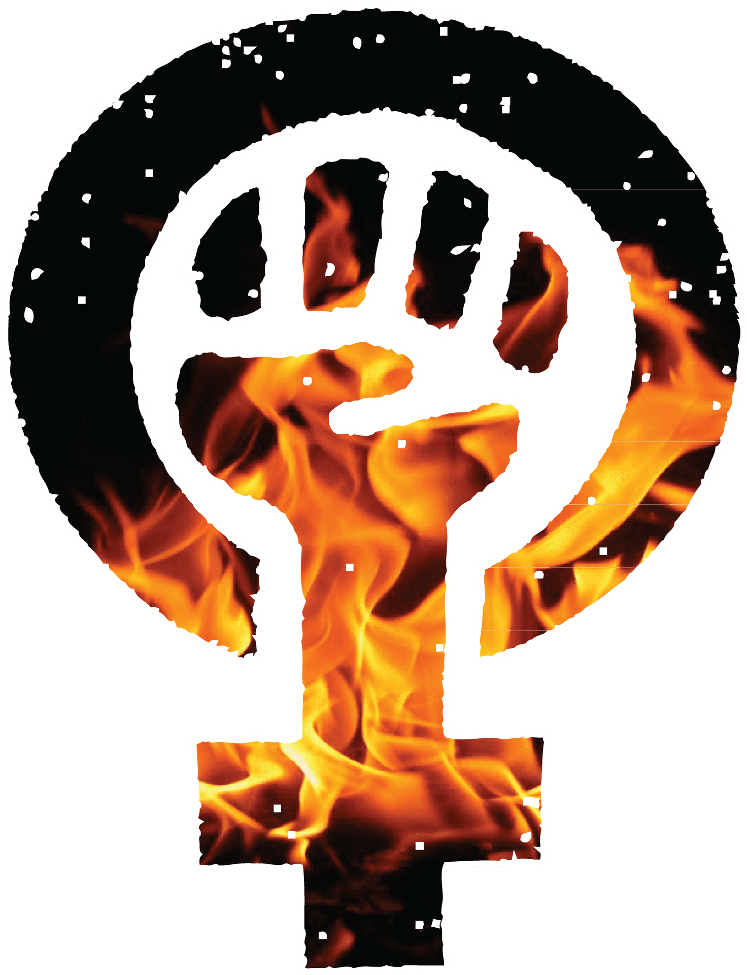 Feminist Fire Fist Symbol PNG