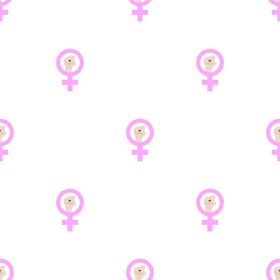 Feminist Symbol Pattern.jpg Wallpaper