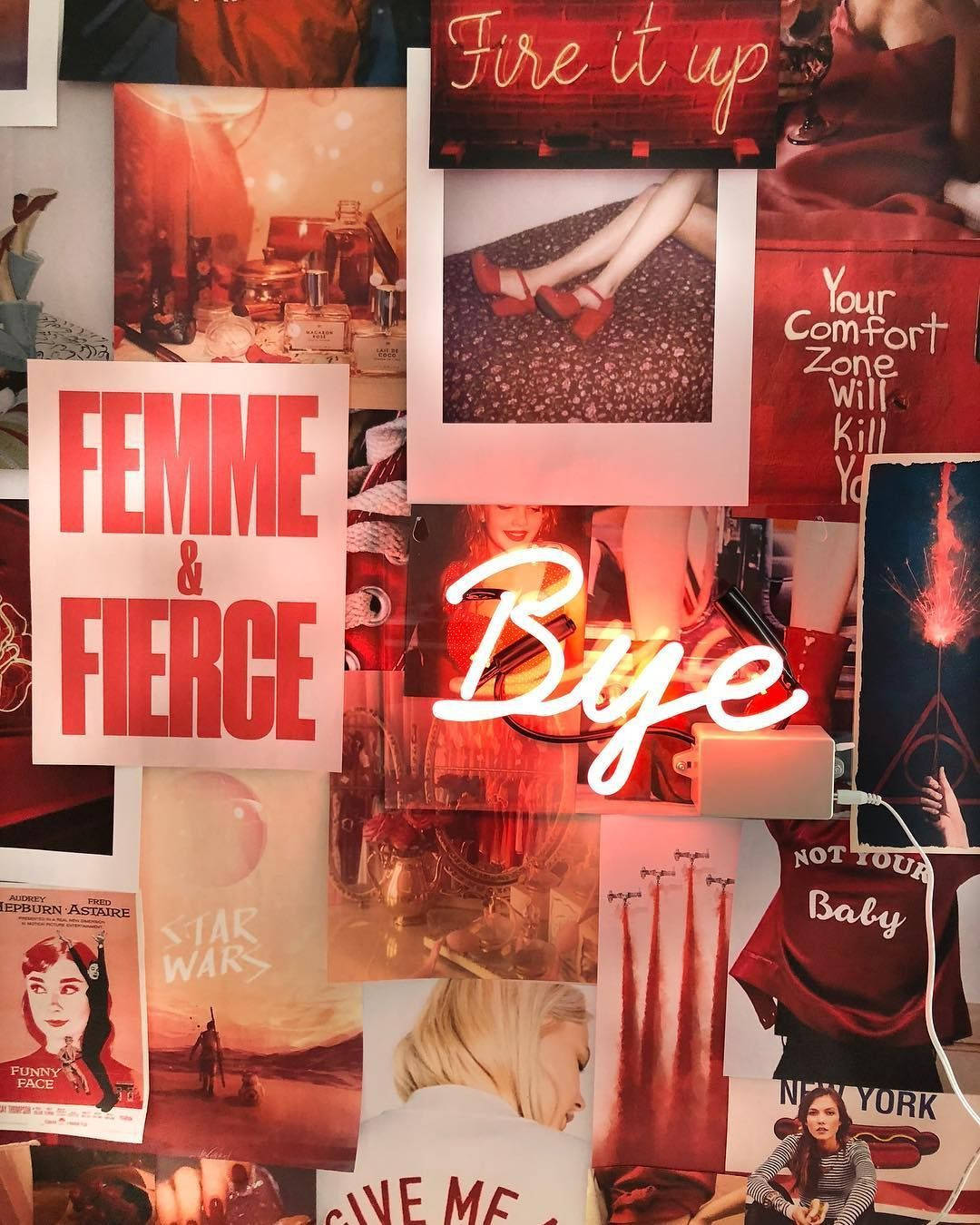 Femme And Fierce Red Aesthetic Iphone