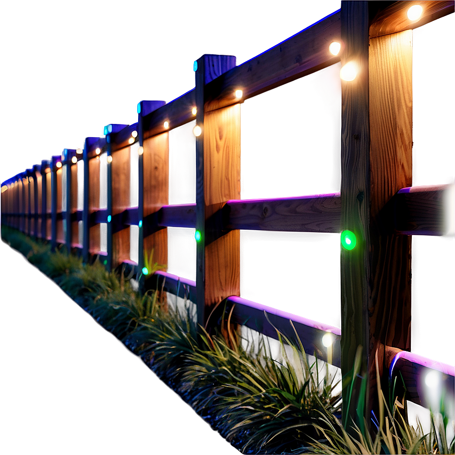 Fence With Integrated Lighting Png Eba2 PNG