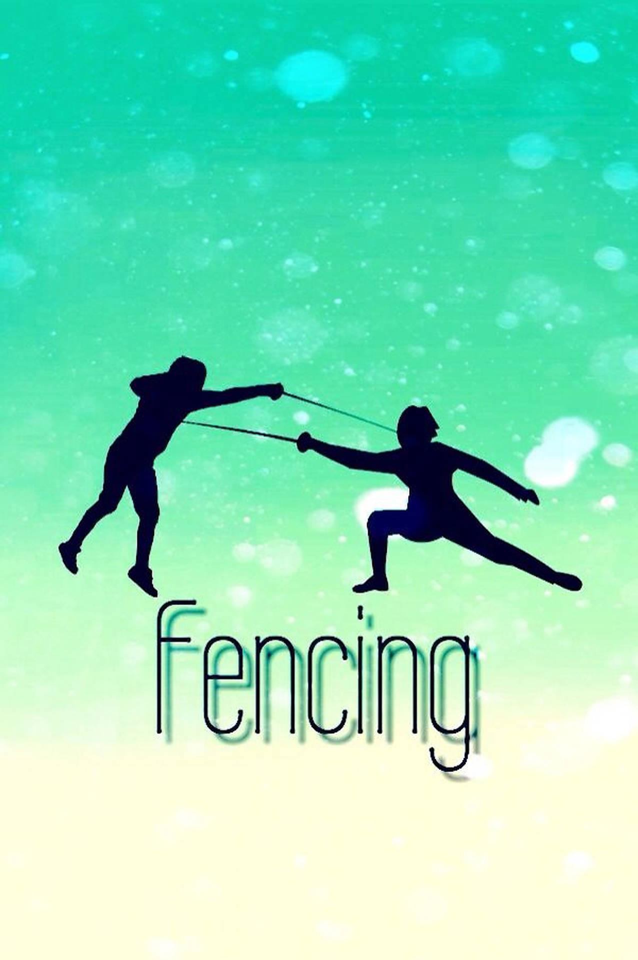 Fencing Green Poster Wallpaper