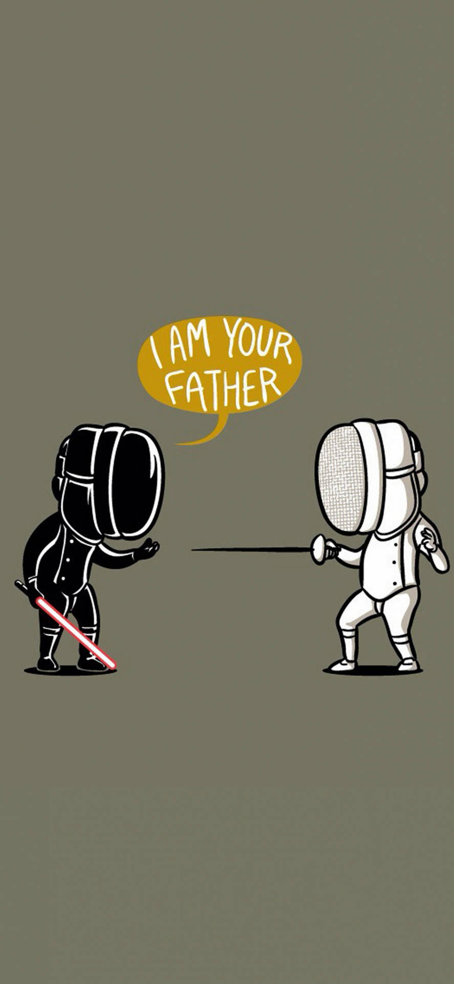 Fencing Star Wars Parody Art Wallpaper