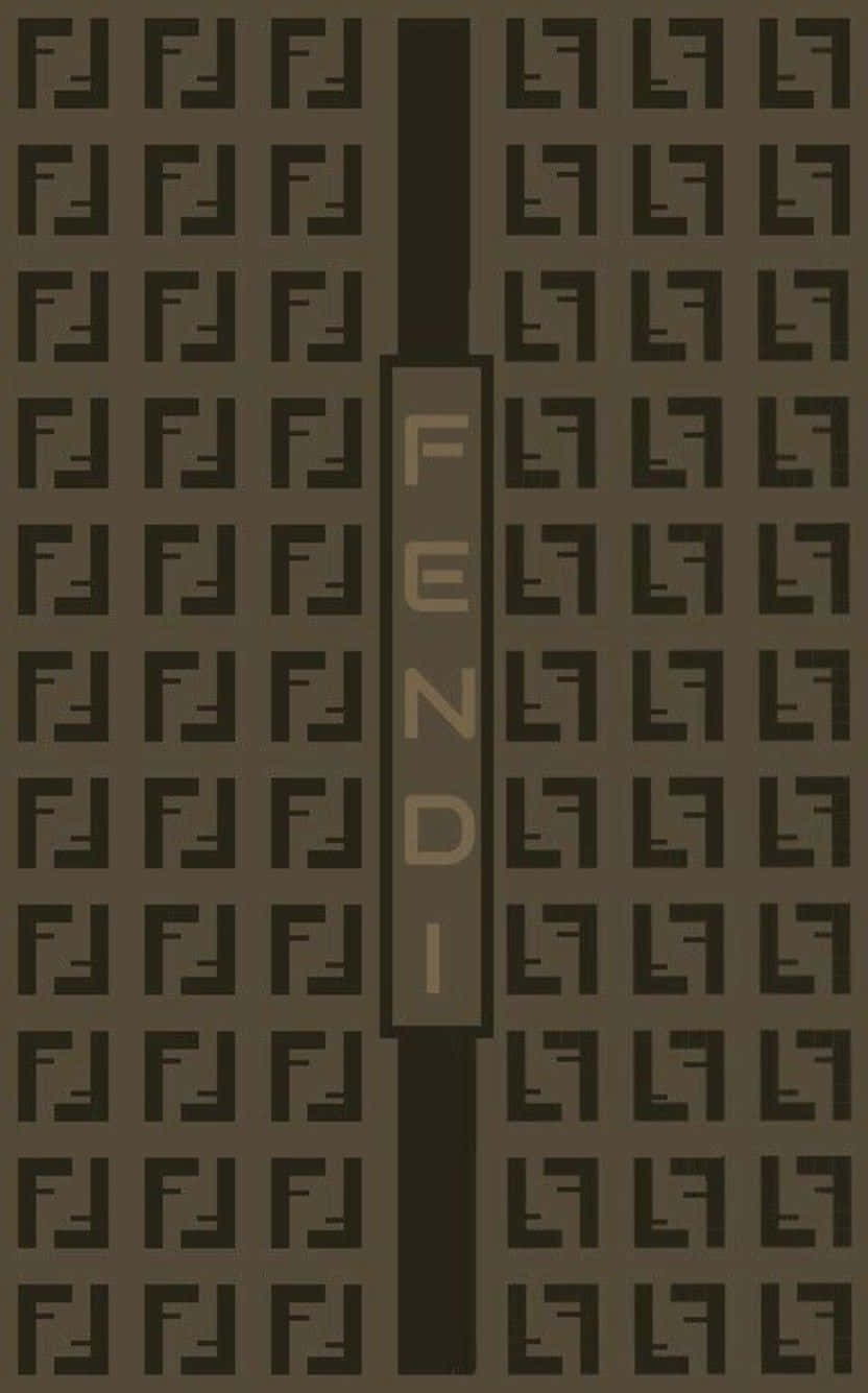 Fendi Logo On A Brown Background