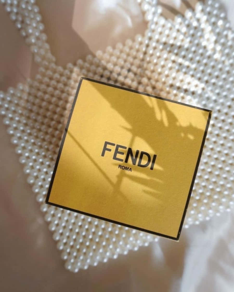Denklassiska Fendi-logotypen Skiner Starkt.