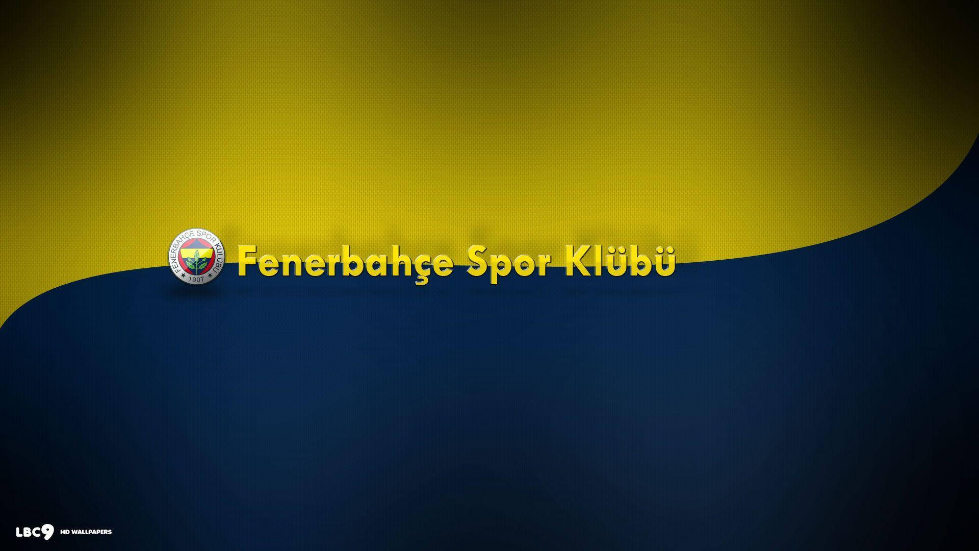 Fenerbahce Blue And Yellow Split Wallpaper