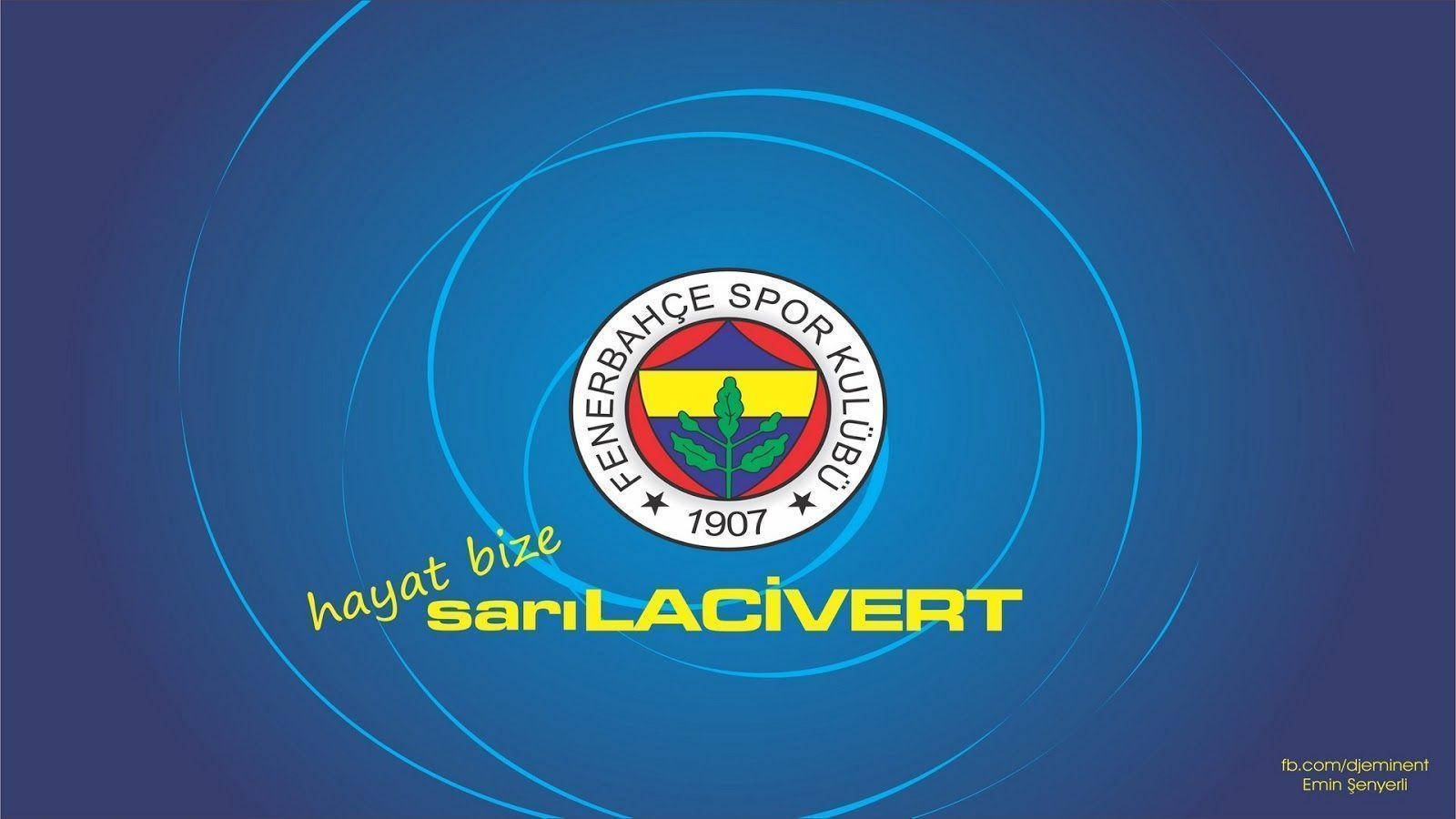 Fenerbahce With Blue Background Wallpaper