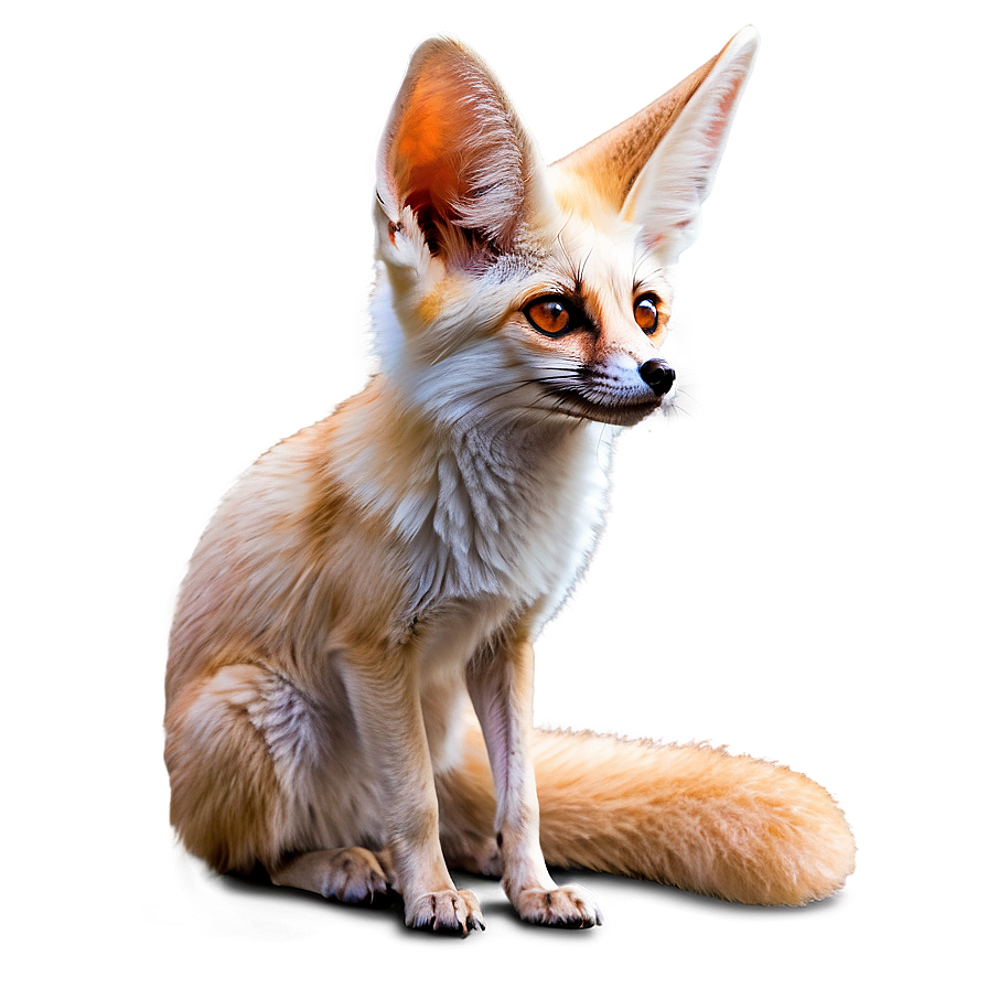 Fennec Fox Staring Intently Png 06262024 PNG