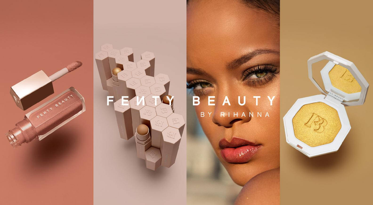 Fenty Beauty By Rihanna tilbyder et smukt og livligt baggrundsbillede. Wallpaper