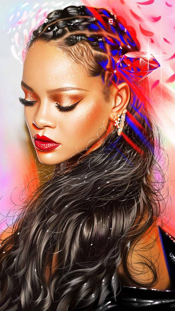 Fenty Rihanna-kunstværk Wallpaper