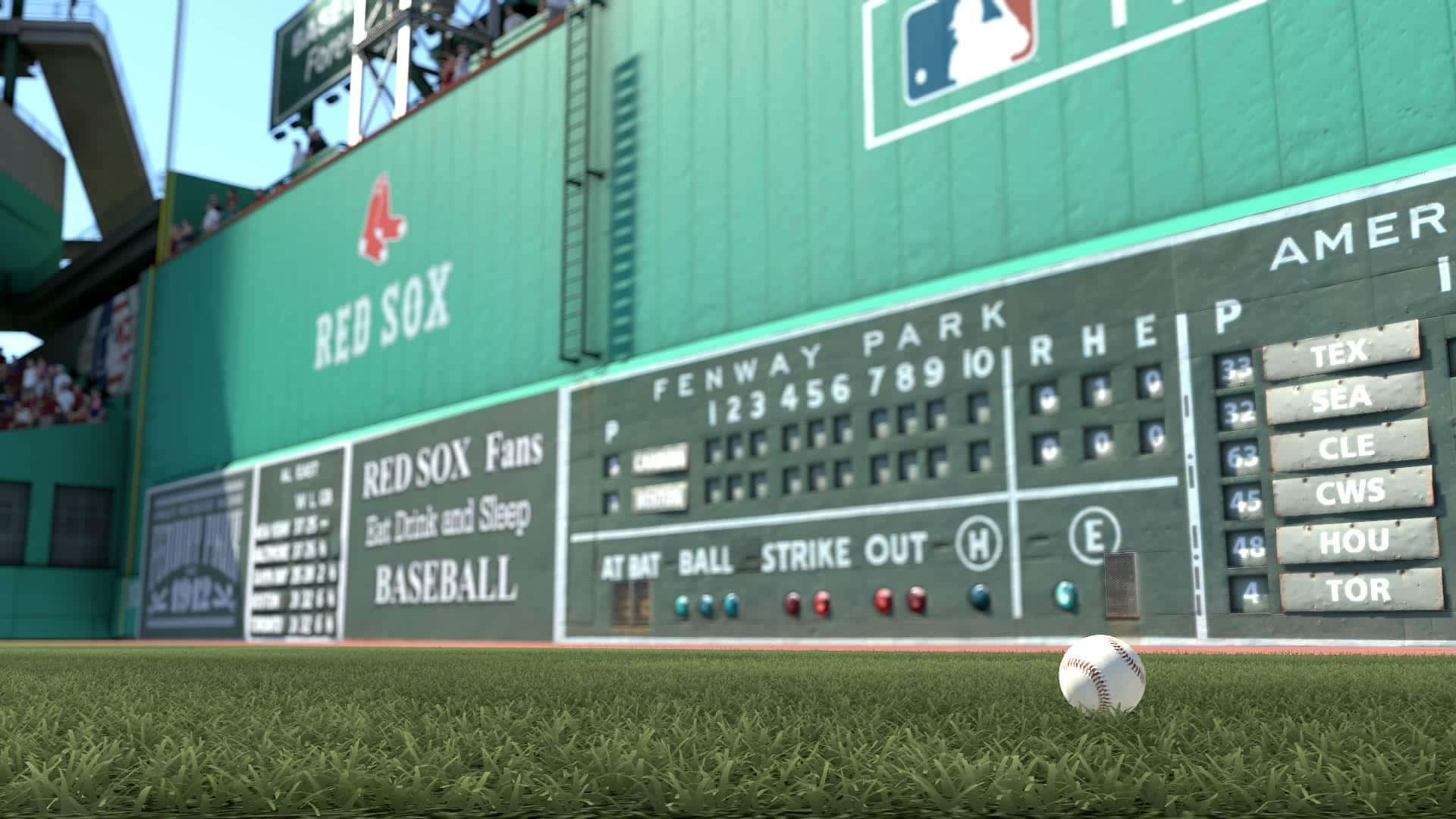 Oicônico Fenway Park Do Boston Red Sox Em Todo O Seu Esplendor. Papel de Parede