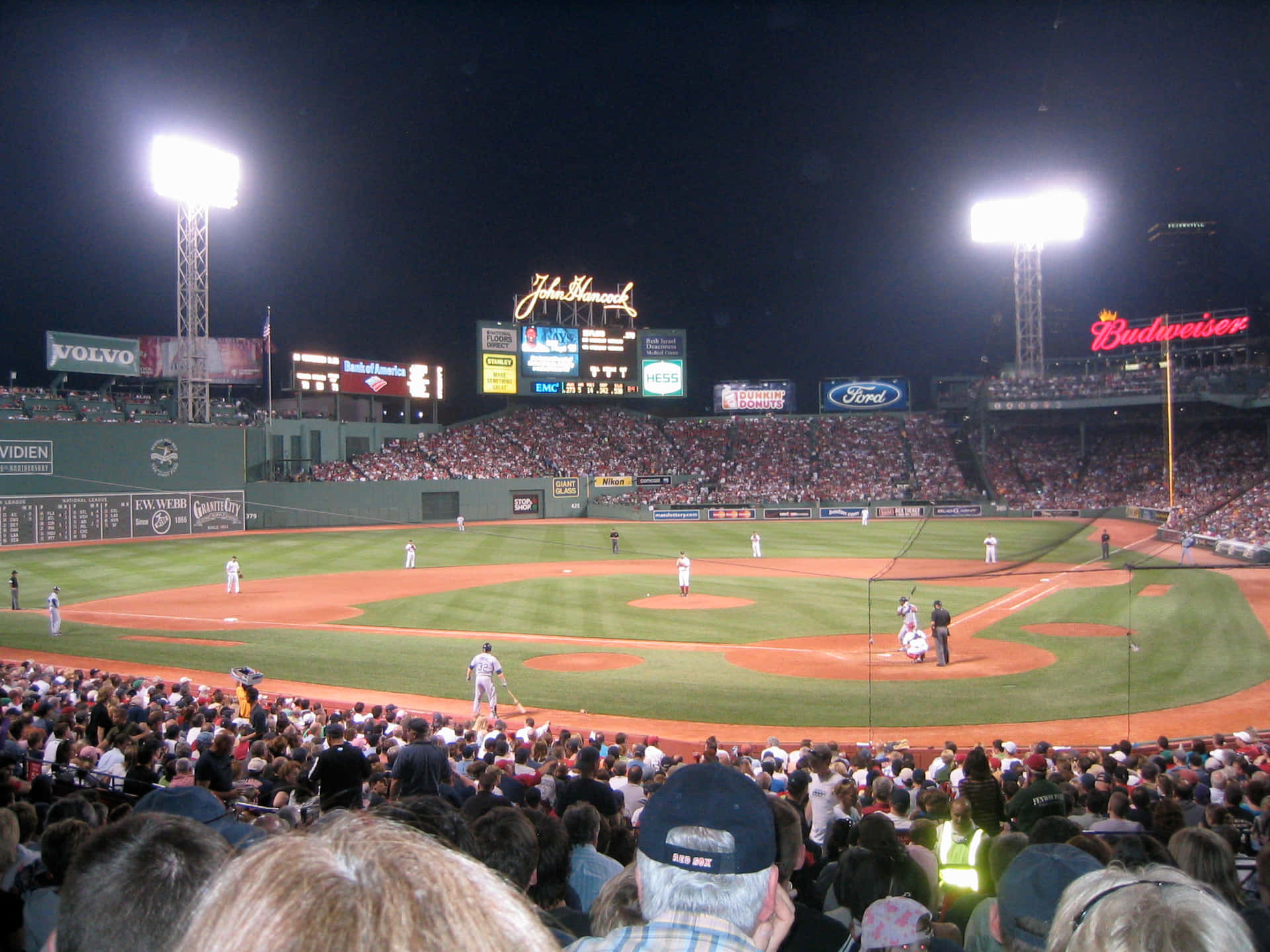 Experimentala Historia Del Béisbol En El Fenway Park, Hogar De Los Boston Red Sox. Fondo de pantalla