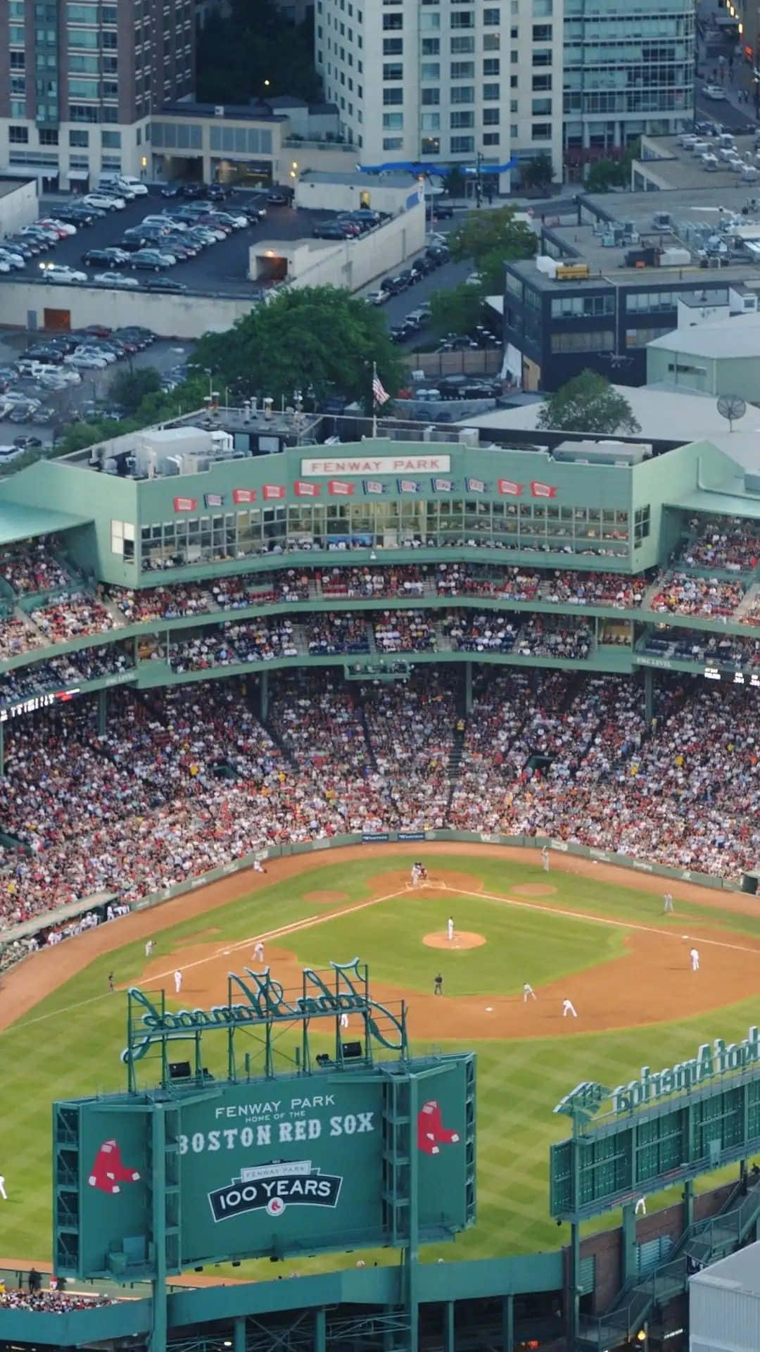 Experience the Excitement of Fenway Park in 4K Wallpaper
