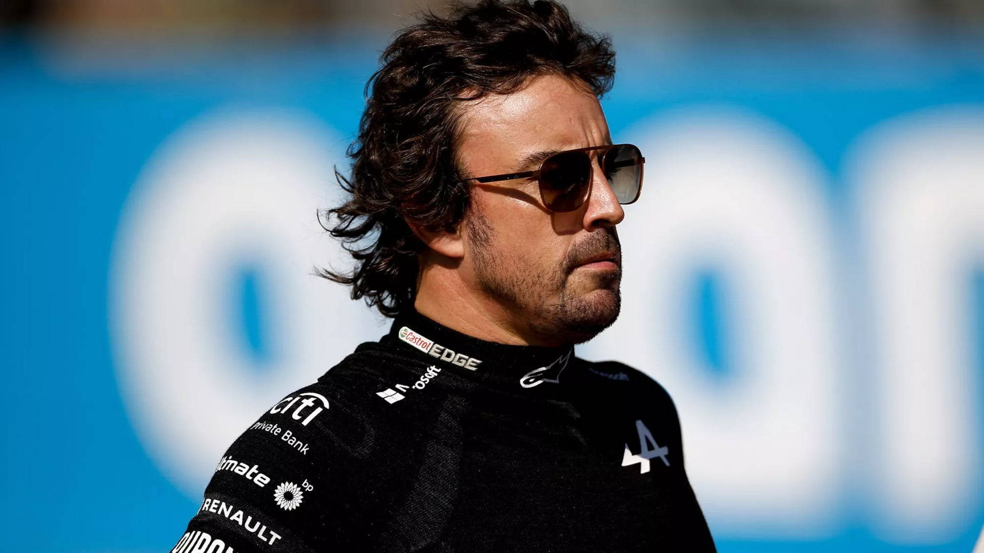 Sindsro Bolt deform Download Fernando Alonso Dark Sunglasses Wallpaper | Wallpapers.com