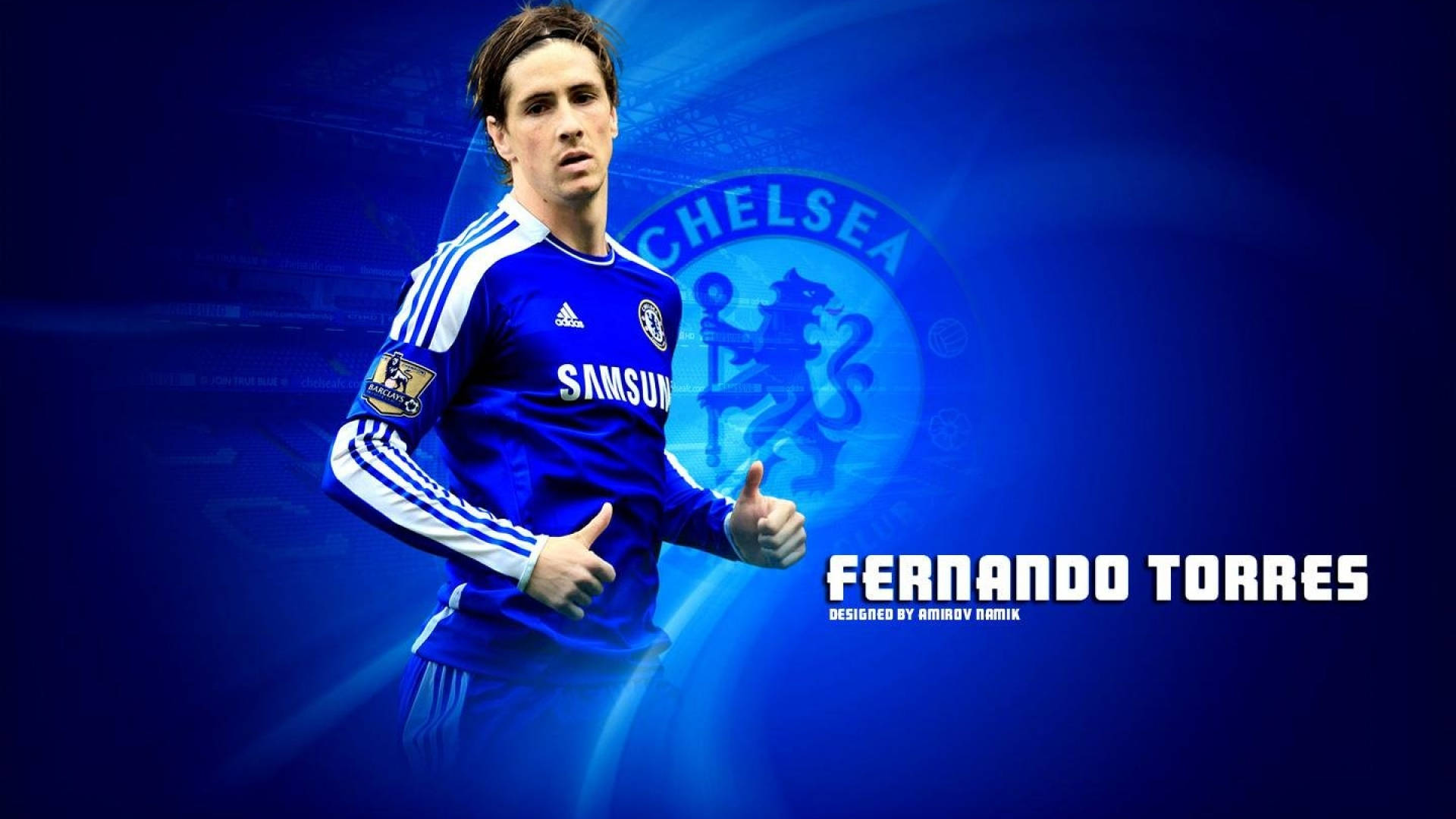 Fernando Torres In A Blue Scene