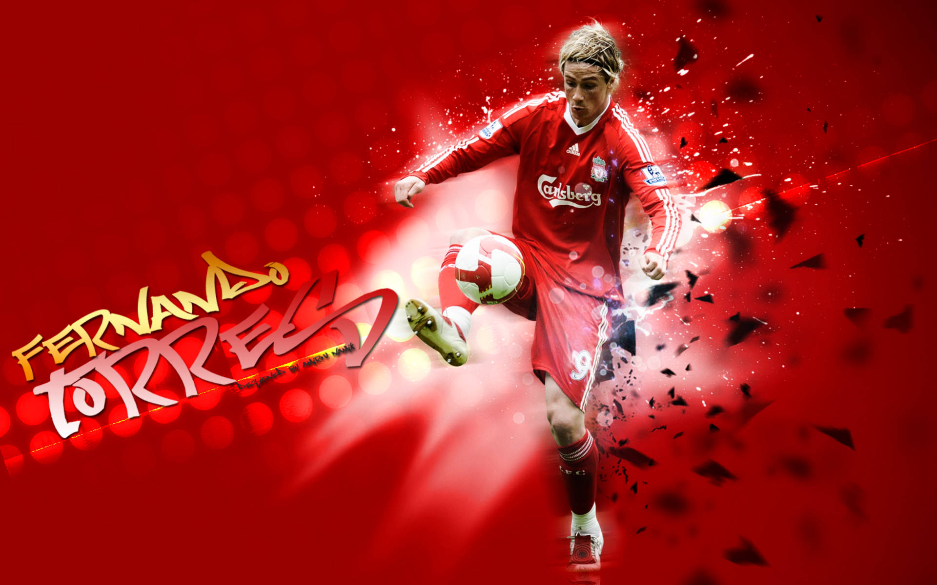 Fernando Torres Poster In Red