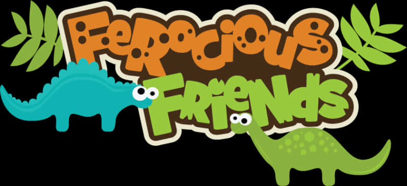 Ferocious Friends Dinosaur Graphic PNG