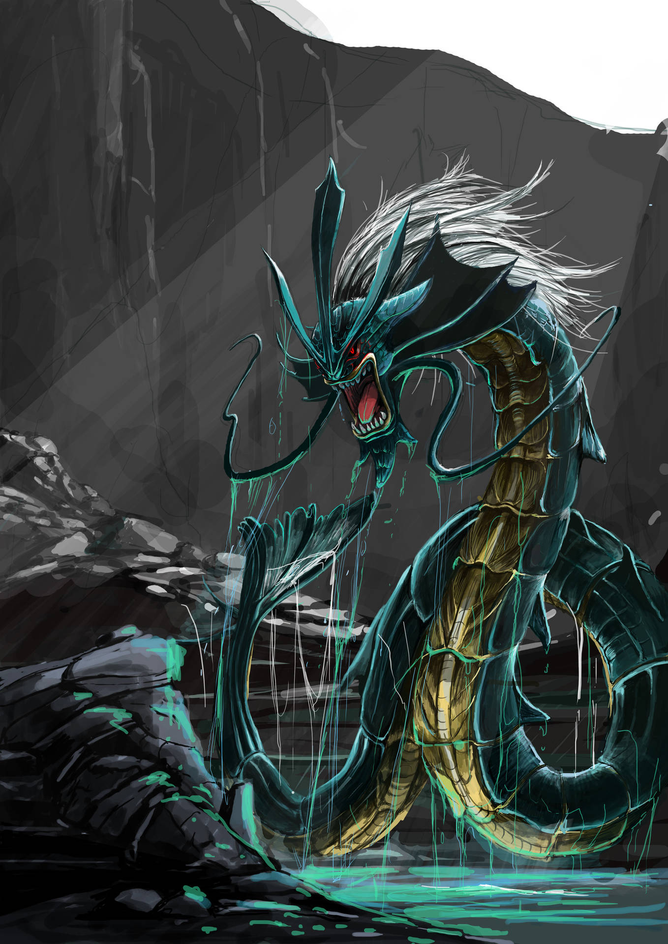 Gyarados vs Shiny Gyarados x Pokemon Fan Art Pokemon fan art Cool pokemon   Pokemon art HD phone wallpaper  Pxfuel