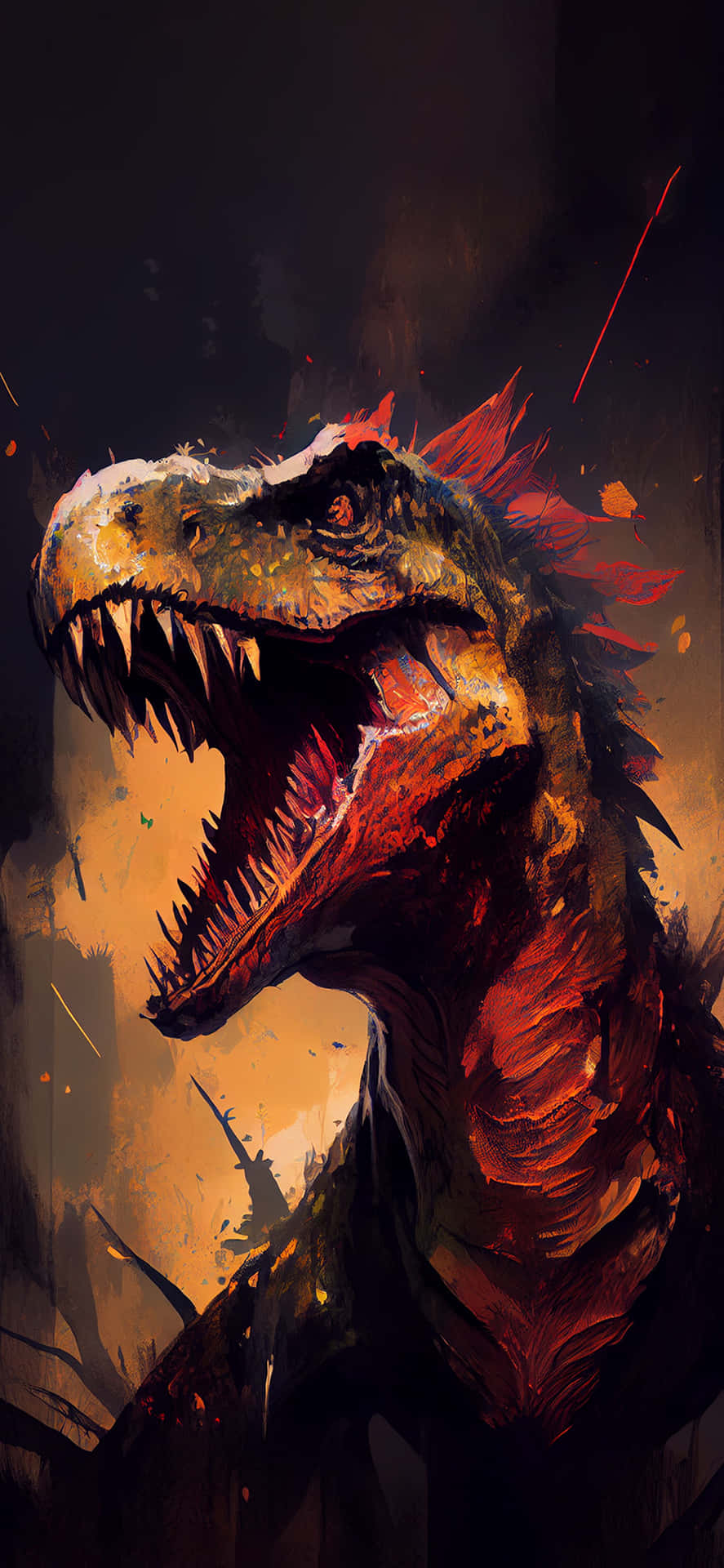 Ferocious_ Tyrannosaurus_ Rex_ Artwork Wallpaper