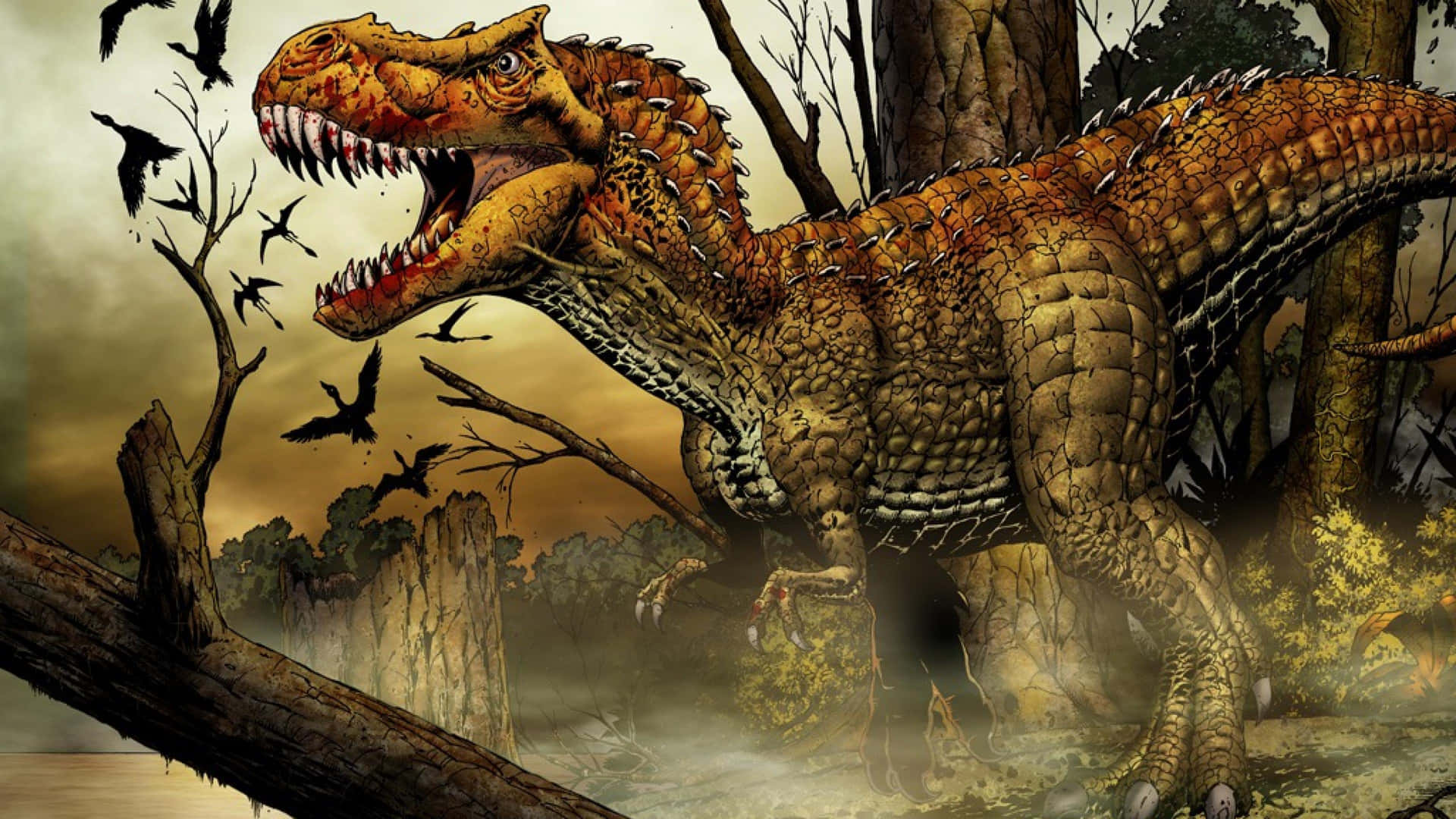 Ferocious_ Tyrannosaurus_ Rex_ Artwork.jpg Wallpaper