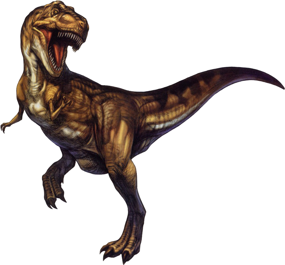 Ferocious Tyrannosaurus Rex Illustration PNG