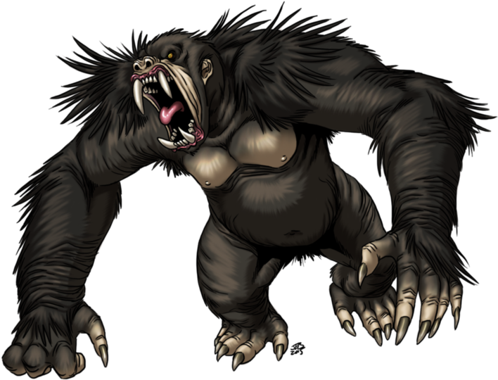 Ferocious Werewolf Artwork PNG