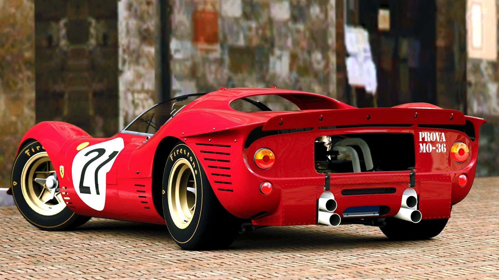 Ferrari 330 Fitted With Ducktail Spoiler Wallpaper