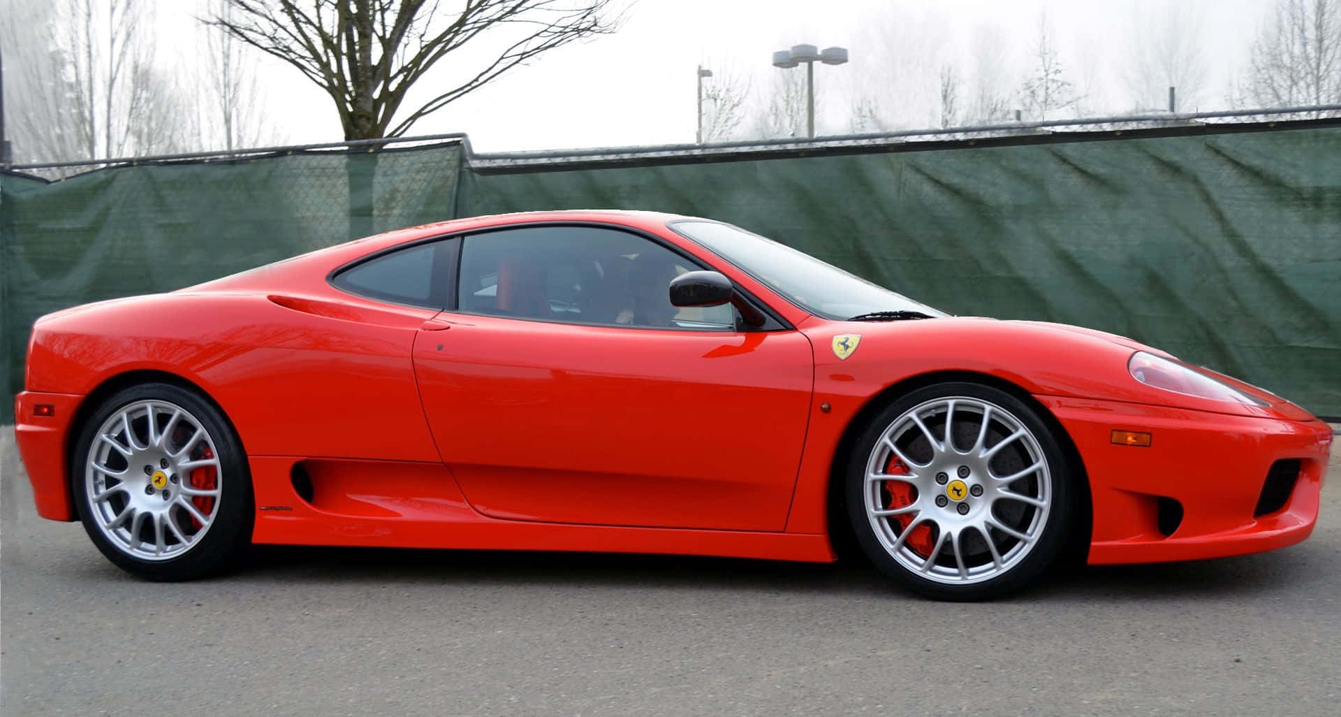 Stunning Ferrari 360 Modena in Action Wallpaper