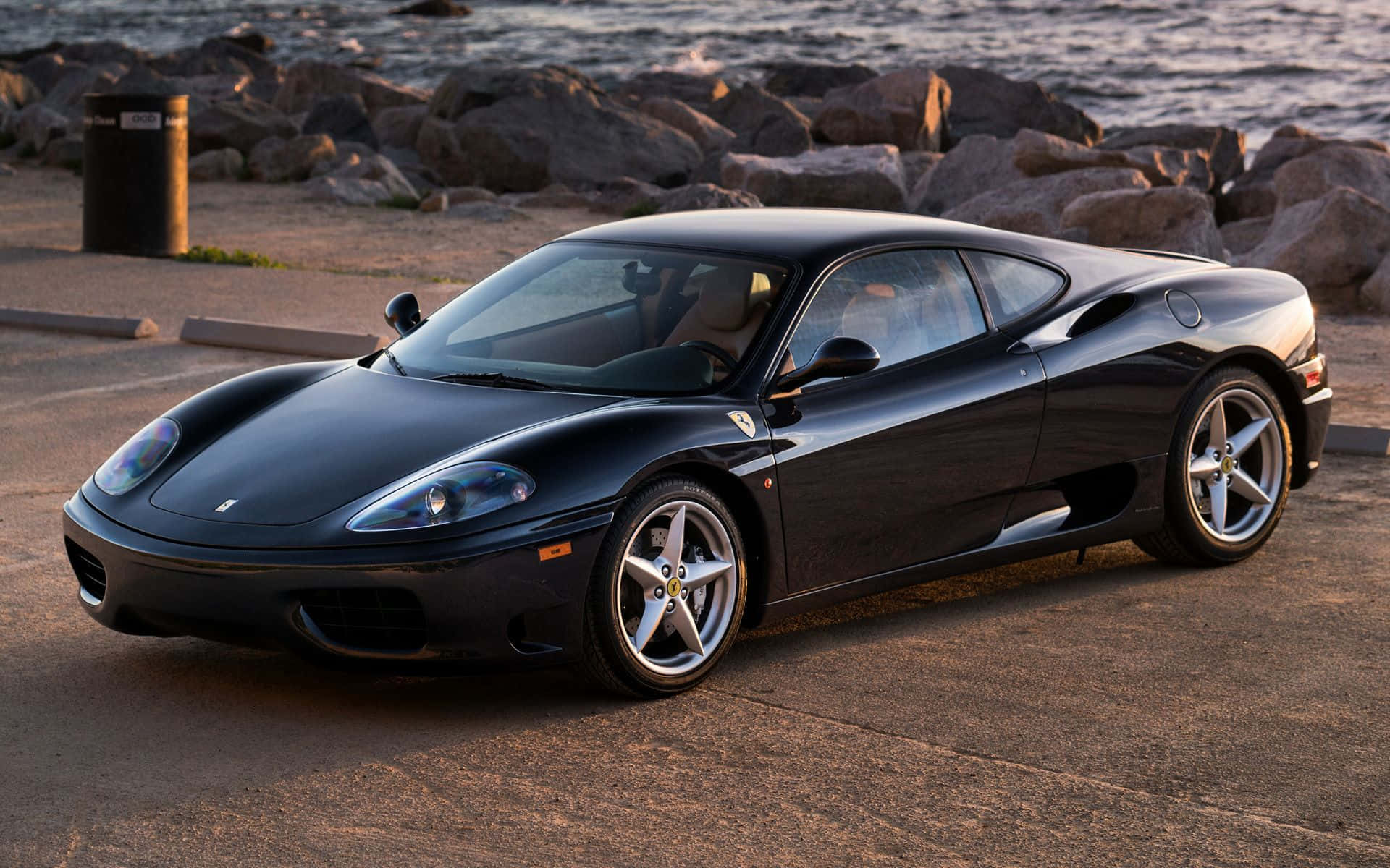 Captivating Ferrari 360 Modena in Action Wallpaper