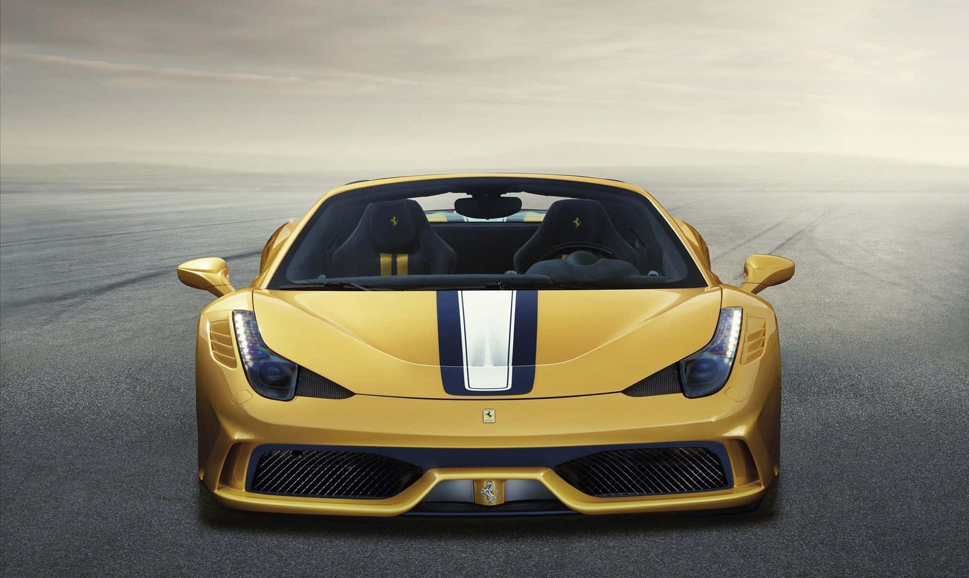 Sleek and Powerful Ferrari 458 Speciale in Action Wallpaper