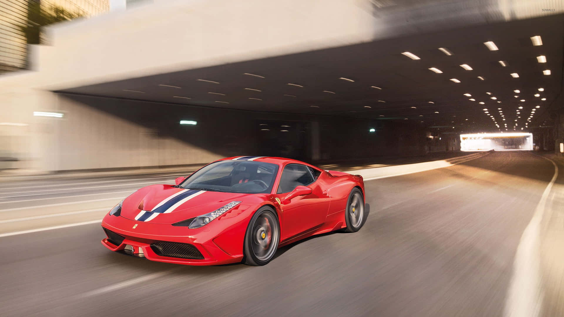 Stunning Ferrari 458 Speciale with a Powerful Stance Wallpaper