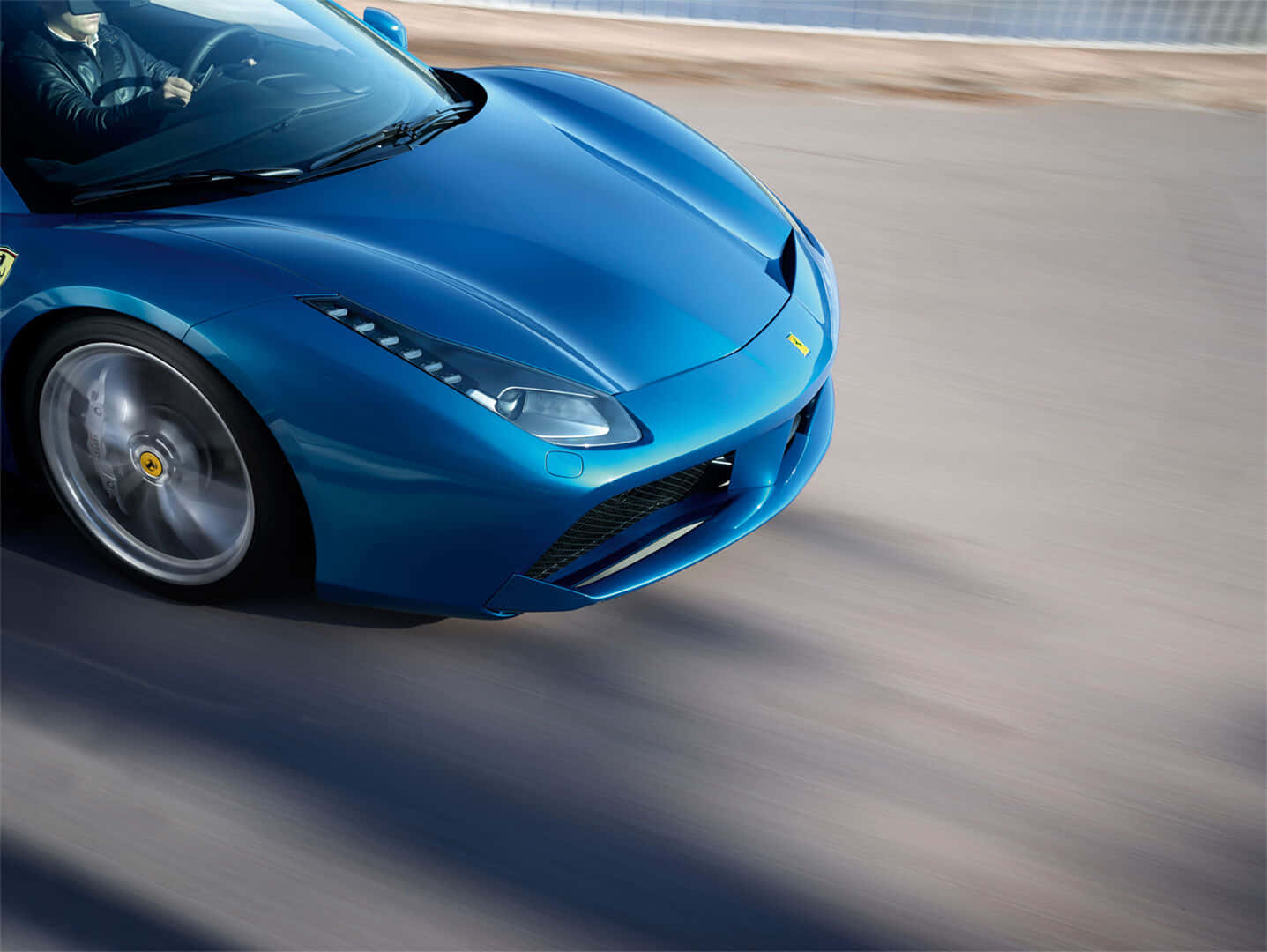 Sleek Ferrari 488 Spider in Motion Wallpaper