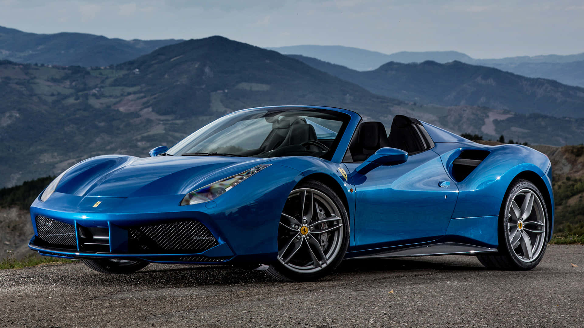 Download Stunning Ferrari 488 Spider in Motion Wallpaper