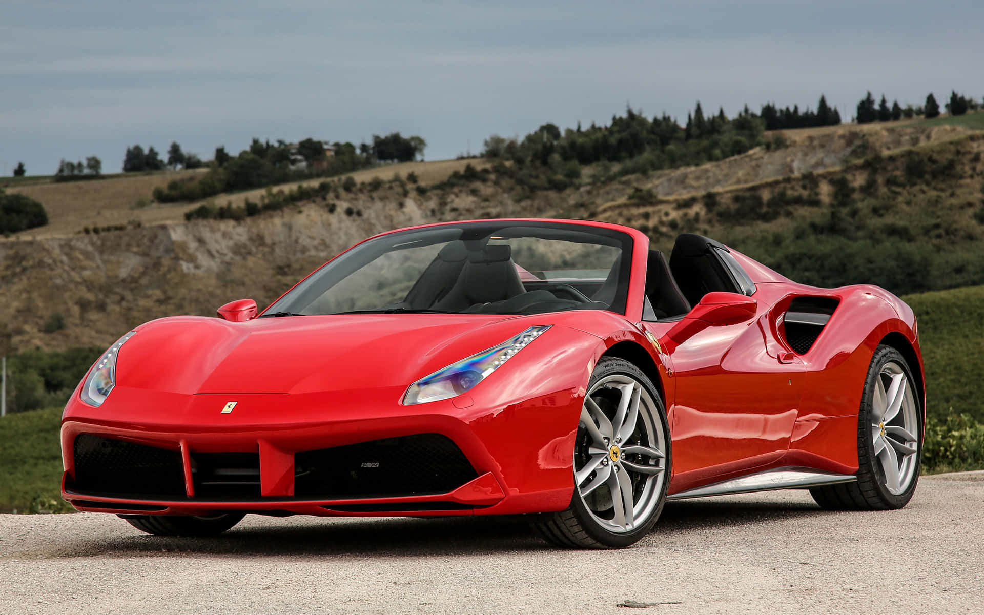 Ferrari488 Spider - Elegancia Y Rendimiento Combinados. Fondo de pantalla