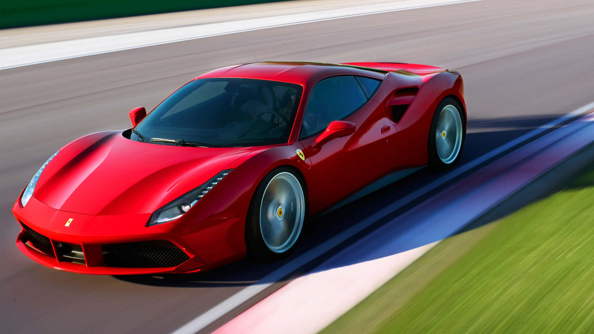 Eleganteferrari 488 Spider En Una Carretera De Montaña Fondo de pantalla