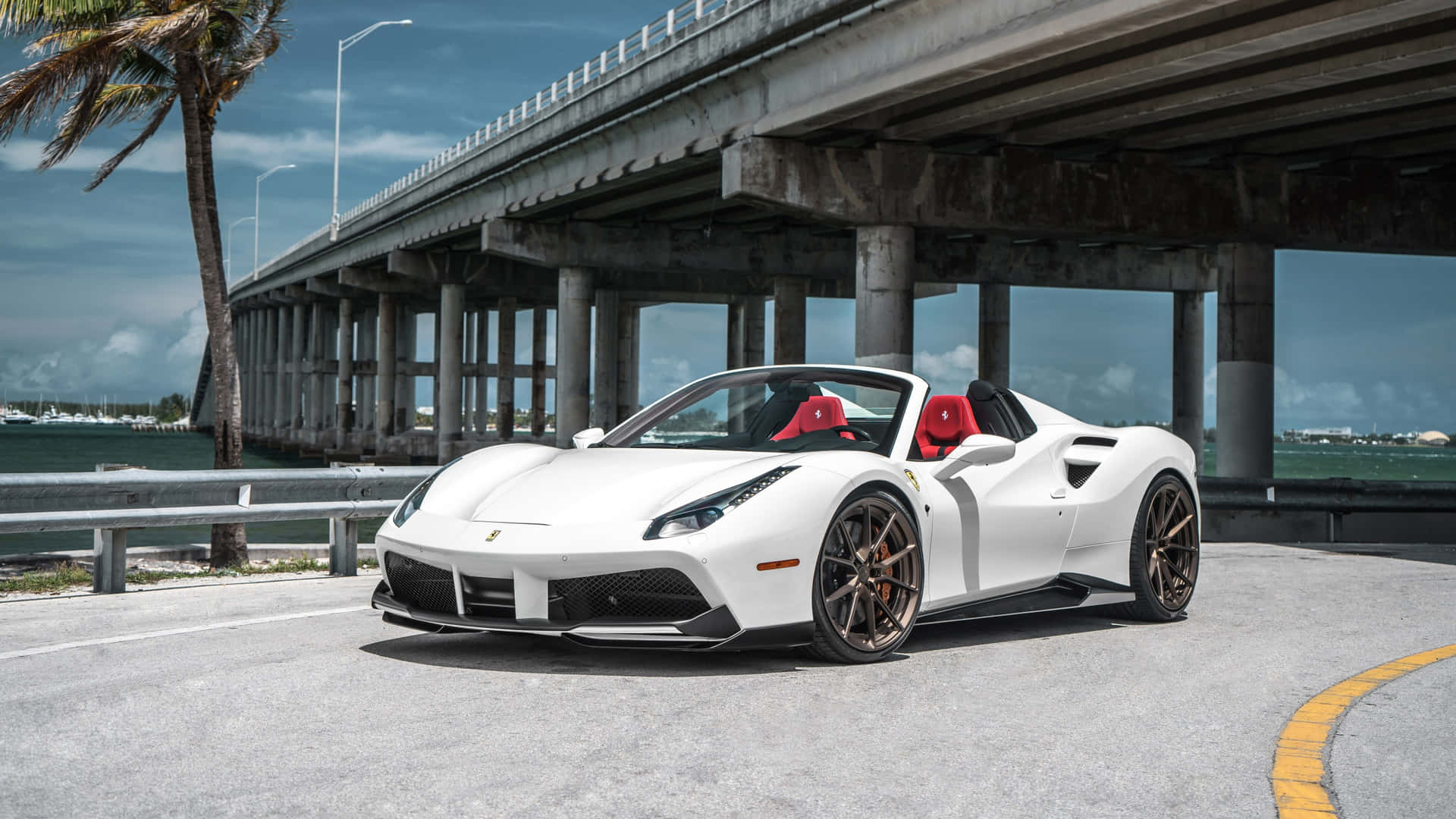 Ferrari 488 Spider - The Epitome of Open-Top Performance Wallpaper