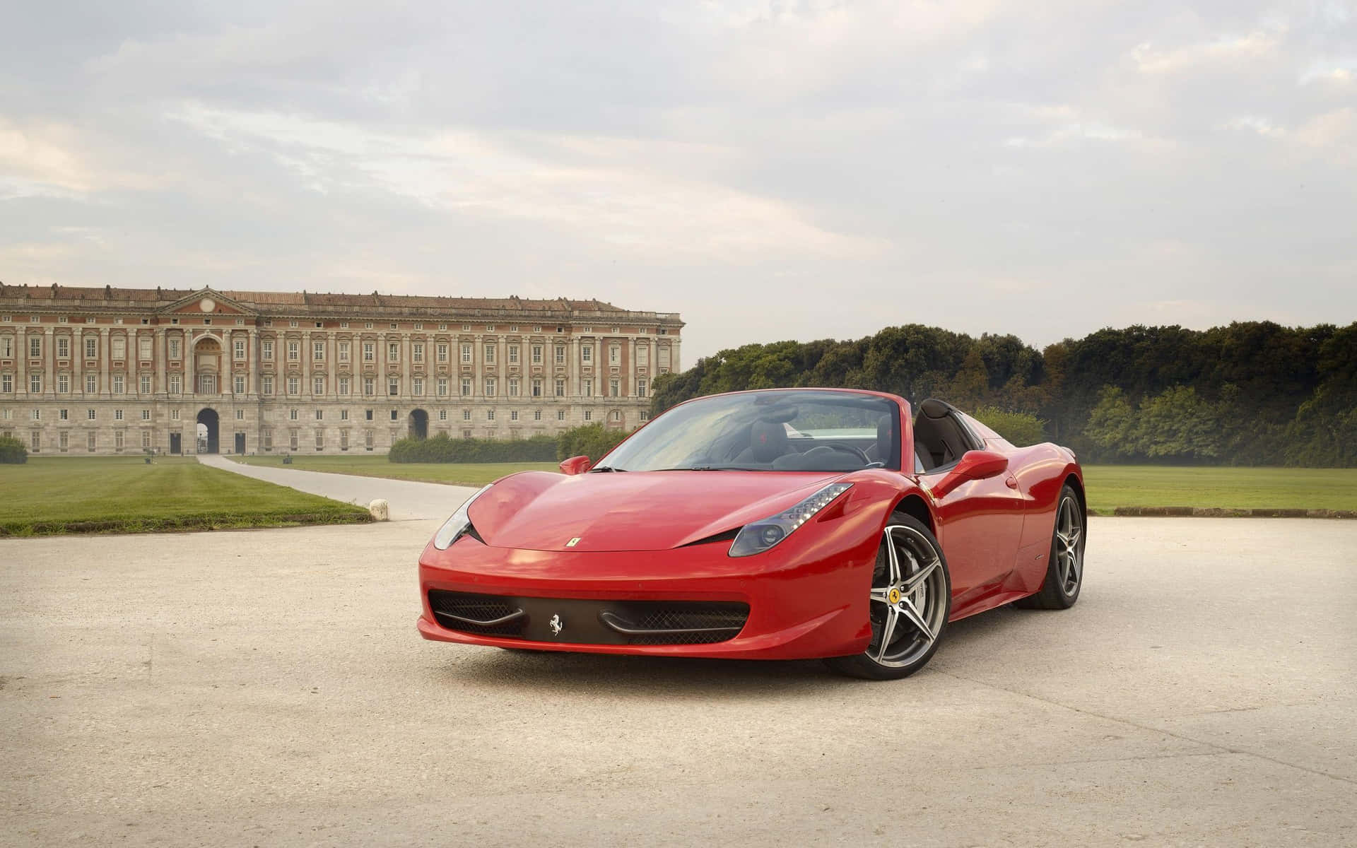 Sleek and Stylish Ferrari 488 Spider on Road Wallpaper