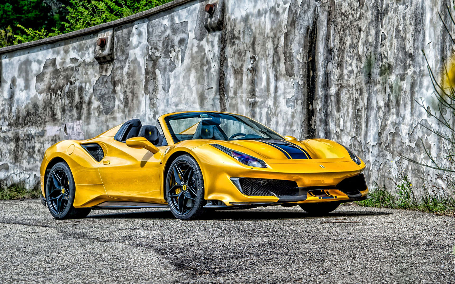 Sleek and Powerful Ferrari 488 Spider in Action Wallpaper