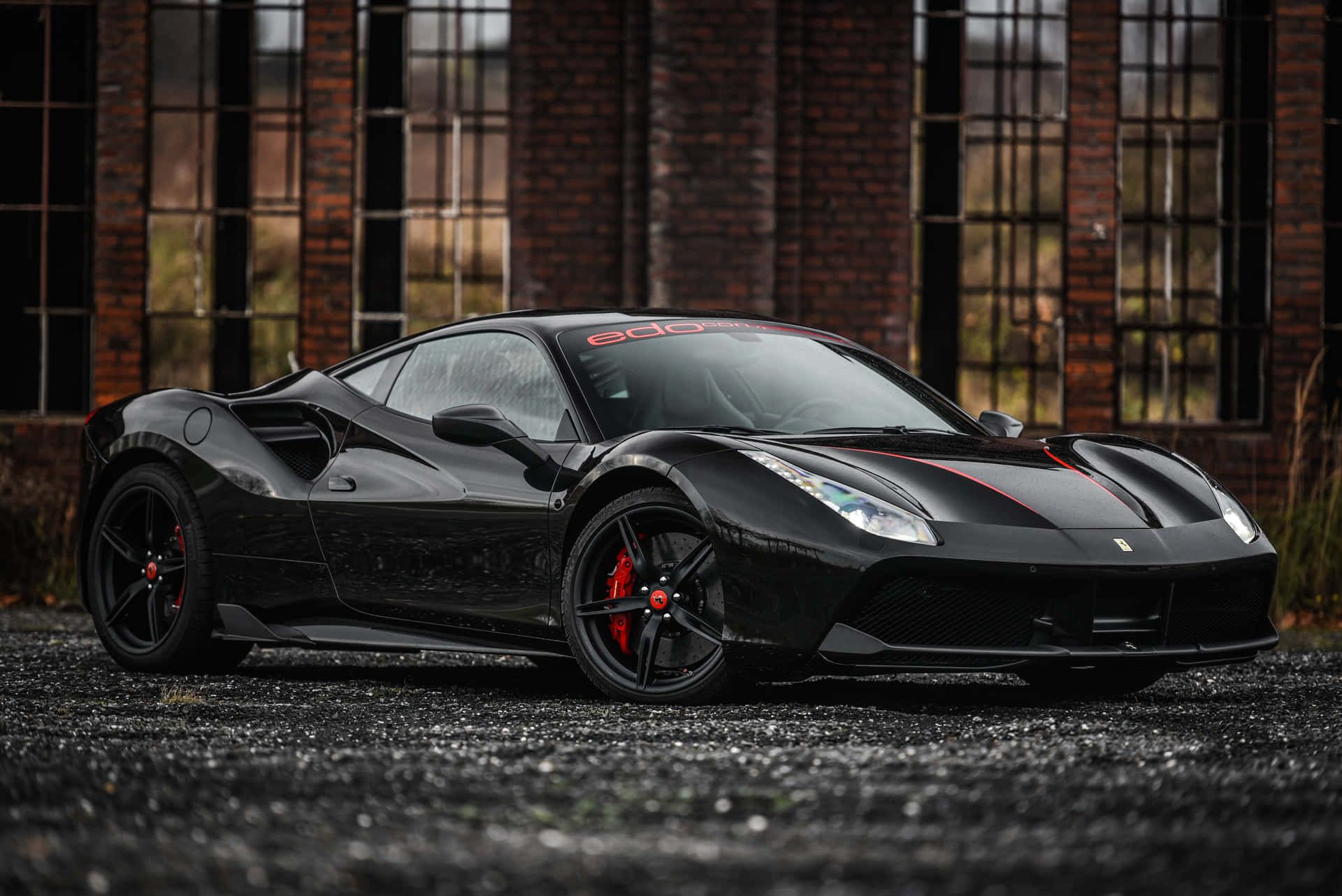 Stunning Red Ferrari 488 Spider Unleashed Wallpaper