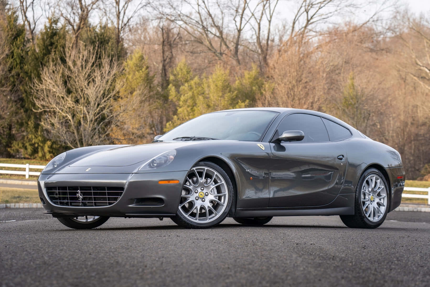 Stunning Ferrari 612 Scaglietti in Motion Wallpaper