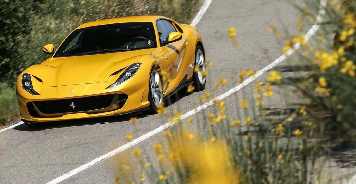 The Exquisite Ferrari 812 Superfast Unleashed Wallpaper