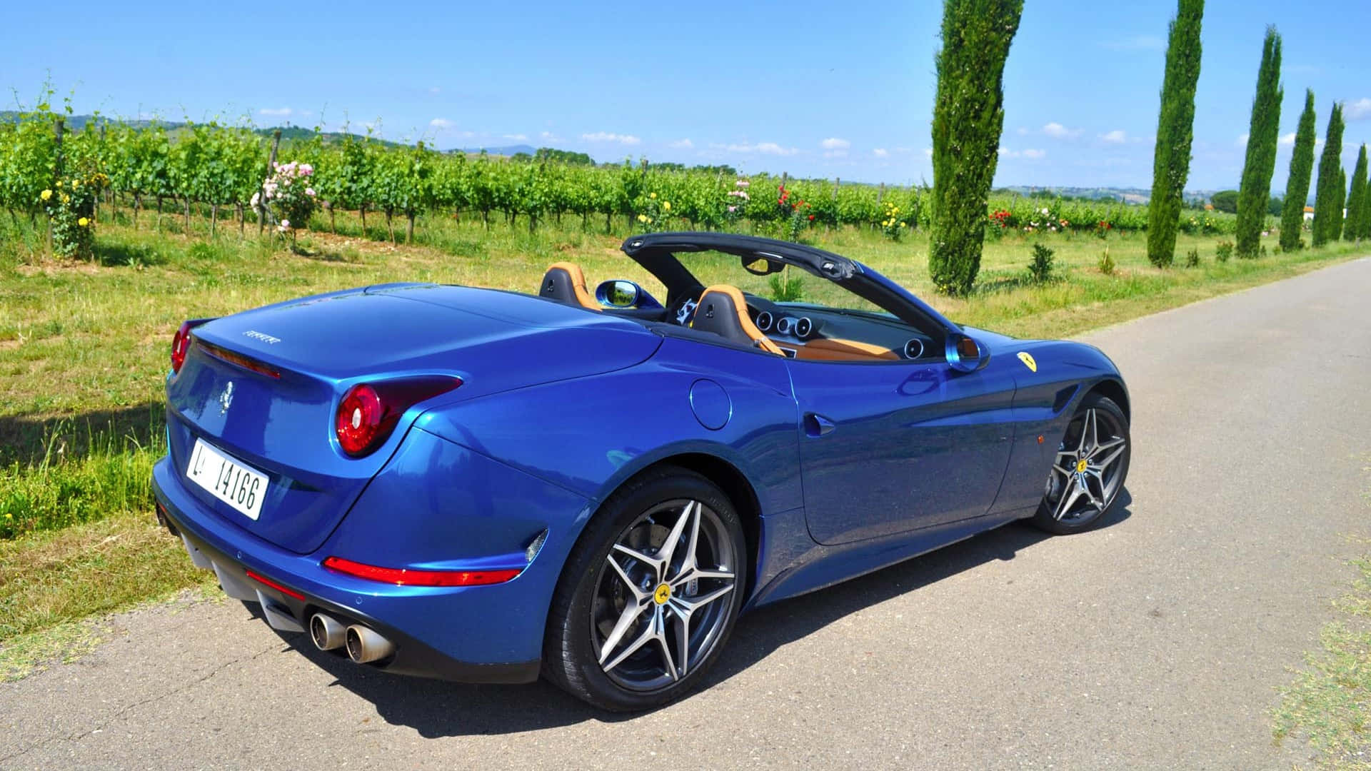 Stunning Ferrari California T in Motion Wallpaper