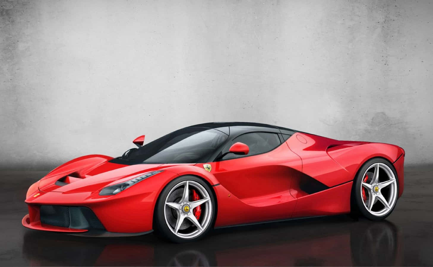 Stunning Red Ferrari Enzo in Motion Wallpaper