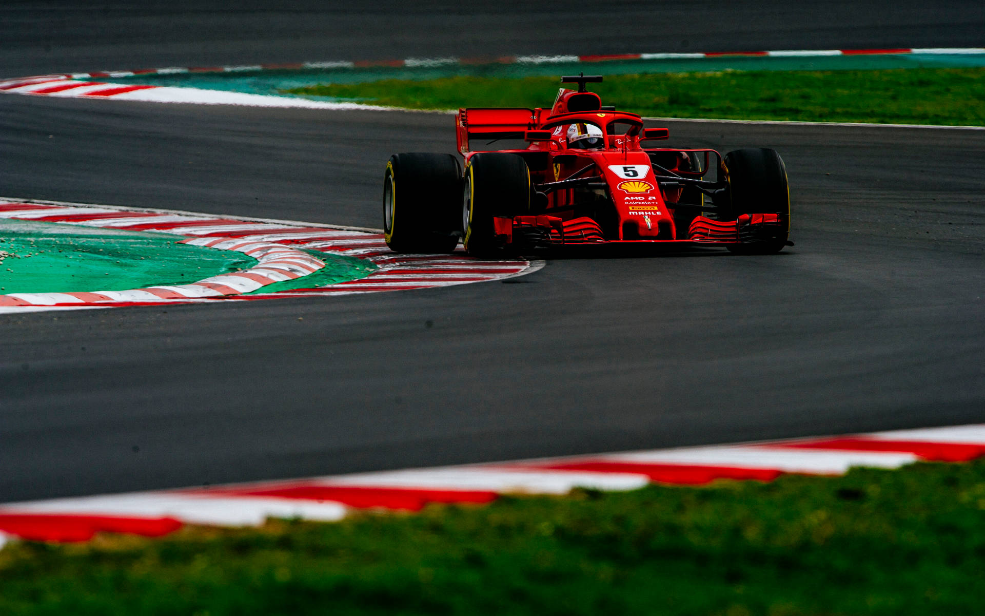 Ferrari F1 2018 Approaching Wallpaper
