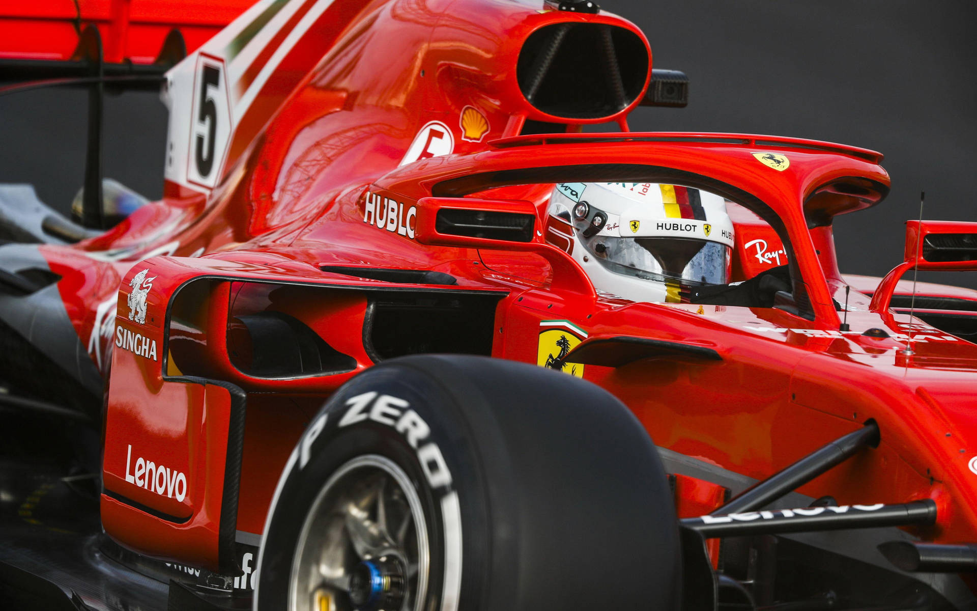 Ferrari F1 2018 Close-up Body Wallpaper