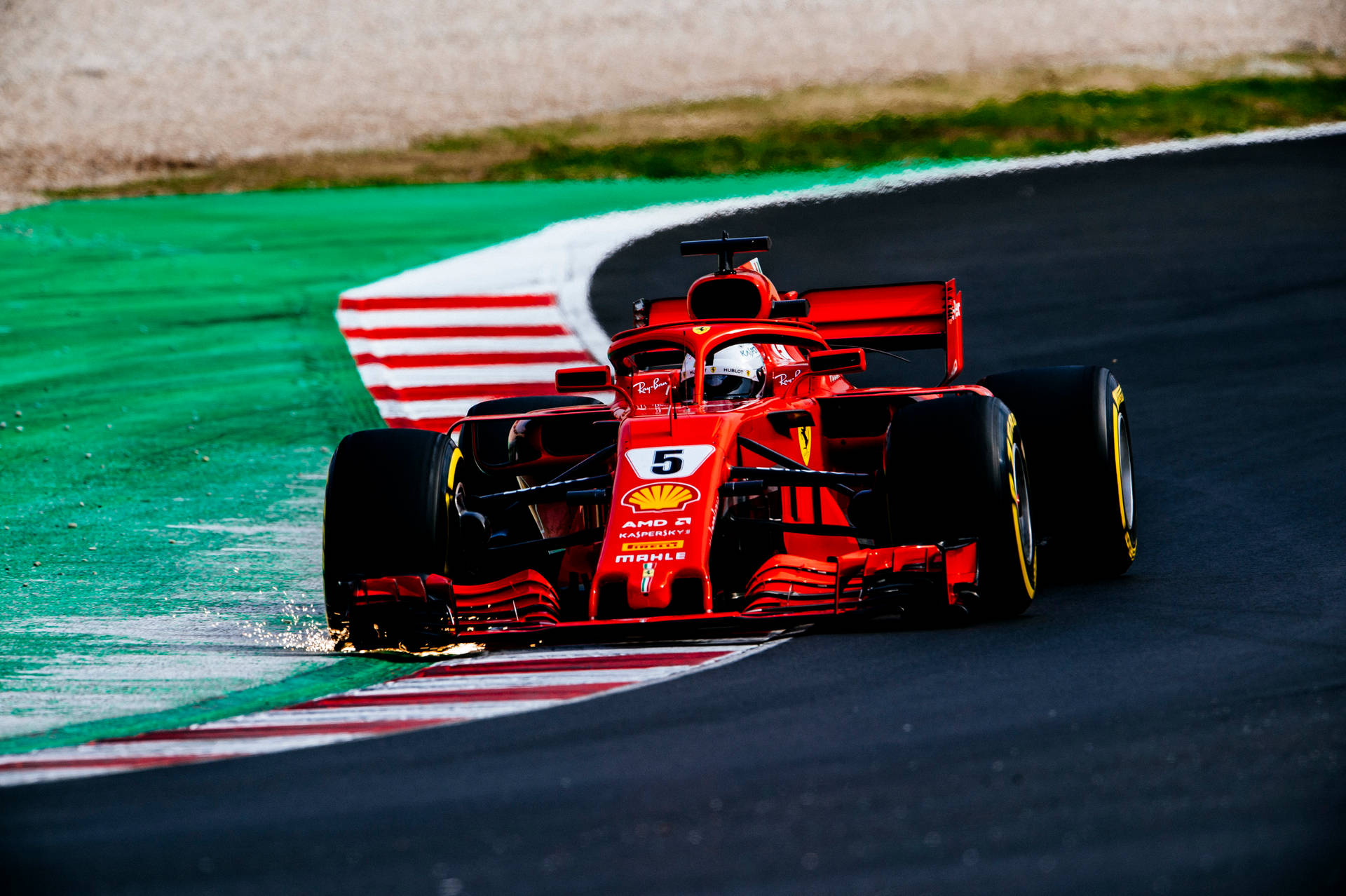 Ferrari F1 2018 Sparks Wallpaper