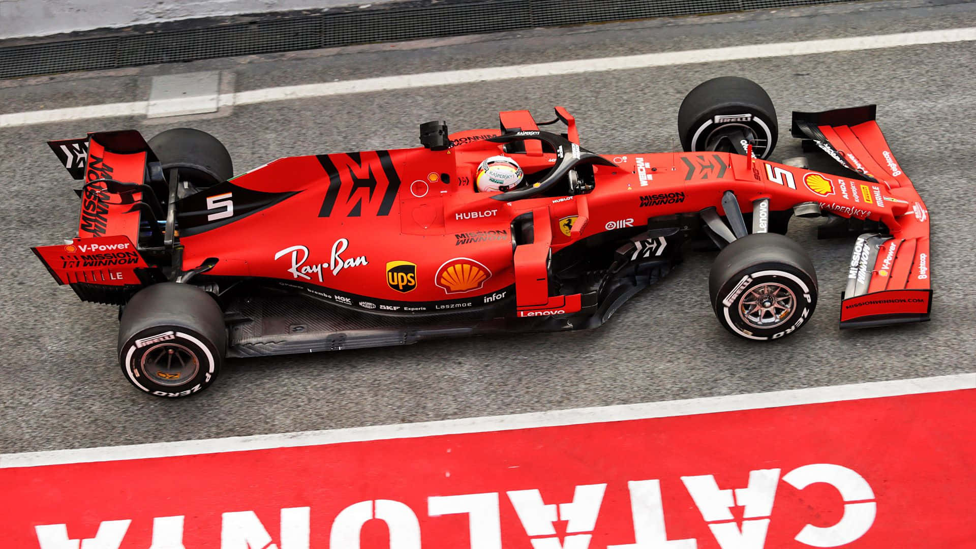 Ferrarisf90 F1 Racer Para La Temporada 2019. Fondo de pantalla