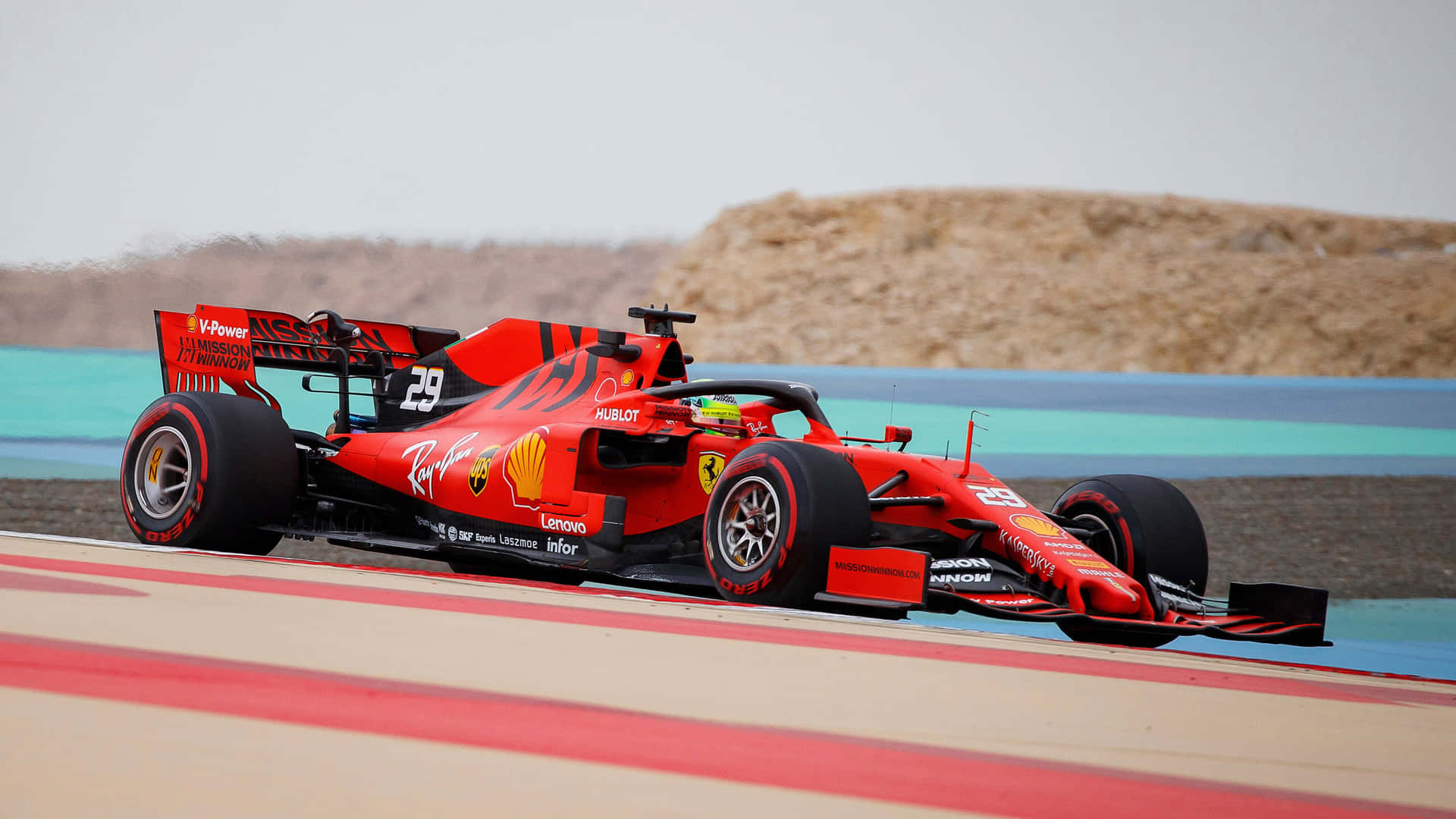 "The 2019 Ferrari F1 Team Ready To Make Racing History" Wallpaper